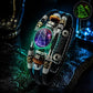 💥Last-day sale – 57% off ☪️Glow-in-the-dark leather zodiac sign bracelet for men and women (6.9/8.1 inches)♑️