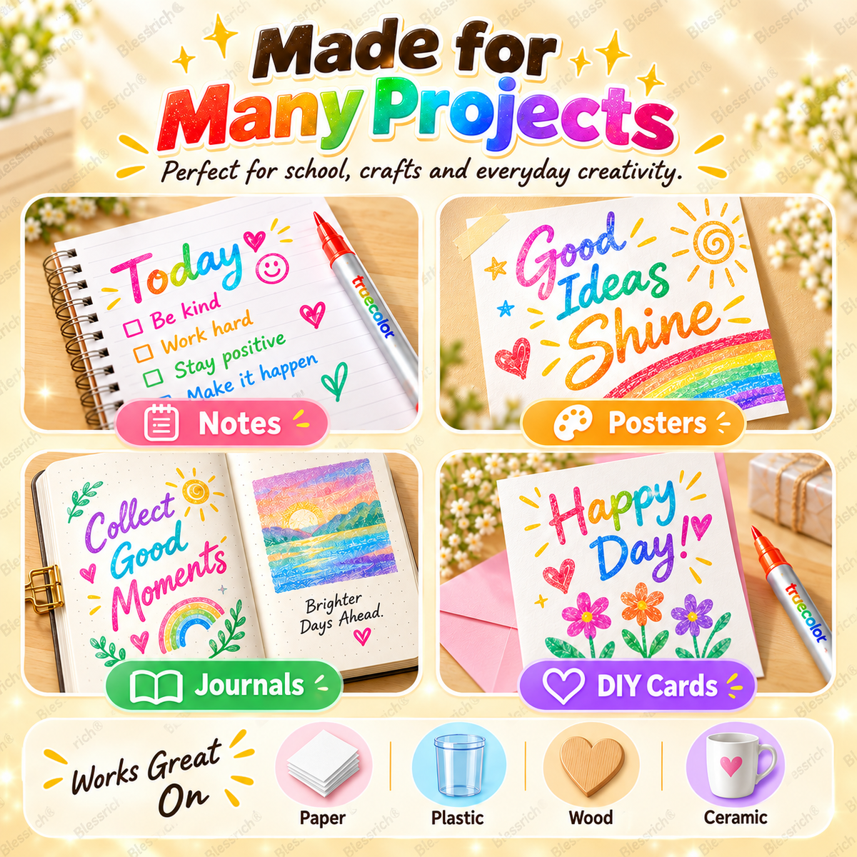 🎉🎁Magic Glitter Outline Markers✨Double-Ended Dual-Color Art Pens