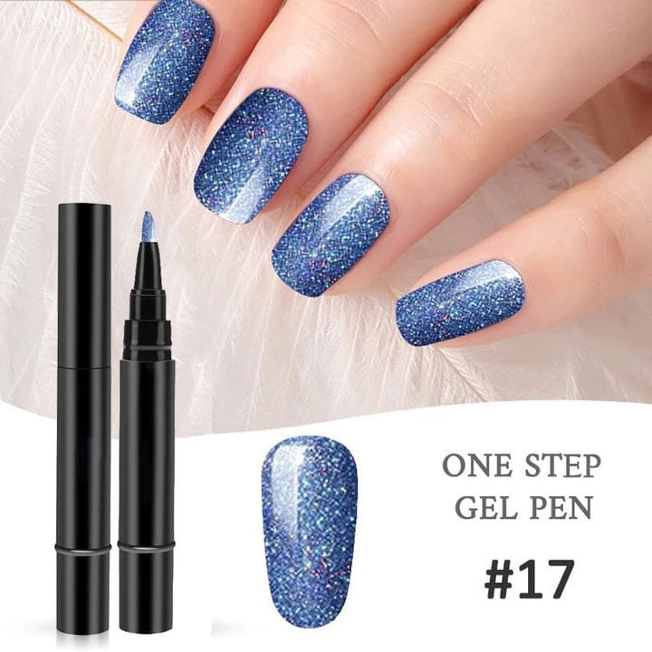 💅 Limited Time Buy 1 Get 1 Free - ＄14.99! ✨One Step Nail Gel Pen🎨Free handheld mini UV nail lamp💡