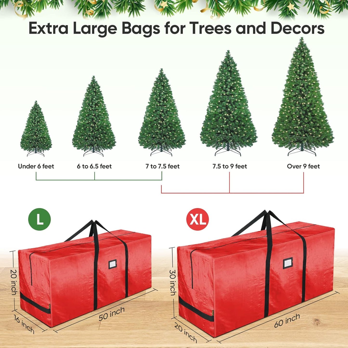 🎅Christmas sale 50% OFF🌟Durable waterproof storage bag for Christmas trees 🎄