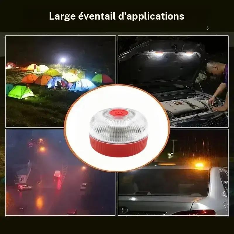 V16 strobe light strip with powerful magnet at the base of the battery