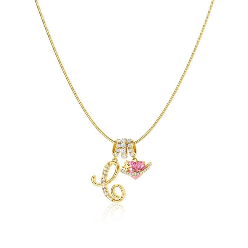💖 LAST DAY – 75% OFF ✨ 3-layer pendant necklaces with initials A-Z 🎀 | Personalized & elegant