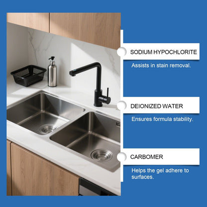 🔥LIMITED SALE 50% OFF!!💥Anti-mold gel with scrub brush – Powerful cleaner against mold stains for washing machine seals, shower seals, tile seals, and bathrooms