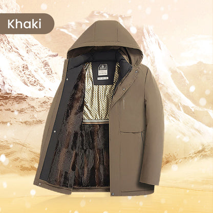 🧥 60% OFF HOT SALE! ✨ Men’s Thermal Hooded Parka Coat - Windproof & Water-Resistant Winter Jacket with Multiple Pockets for Extreme Cold ❄️🛡️