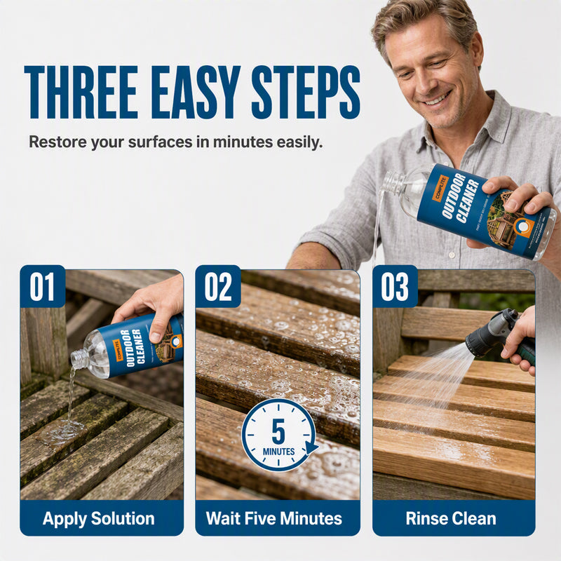 📢50% OFF!🏆Multi-Surface Stone Cleaner – Effectively eliminates moss, black spots, and hard water stains, plus effortlessly handles weeds growing in cracks and joints