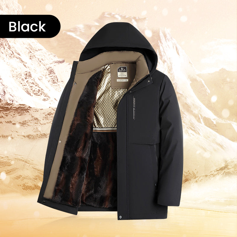 🧥 60% OFF HOT SALE! ✨ Men’s Thermal Hooded Parka Coat - Windproof & Water-Resistant Winter Jacket with Multiple Pockets for Extreme Cold ❄️🛡️