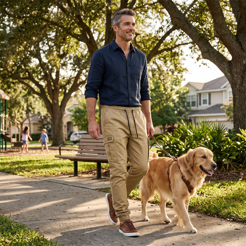 ⏳🔥LIMITED-TIME 50% OFF! 👖 Men’s Casual Cargo Trousers – Stylish, Comfortable & Adjustable ✨