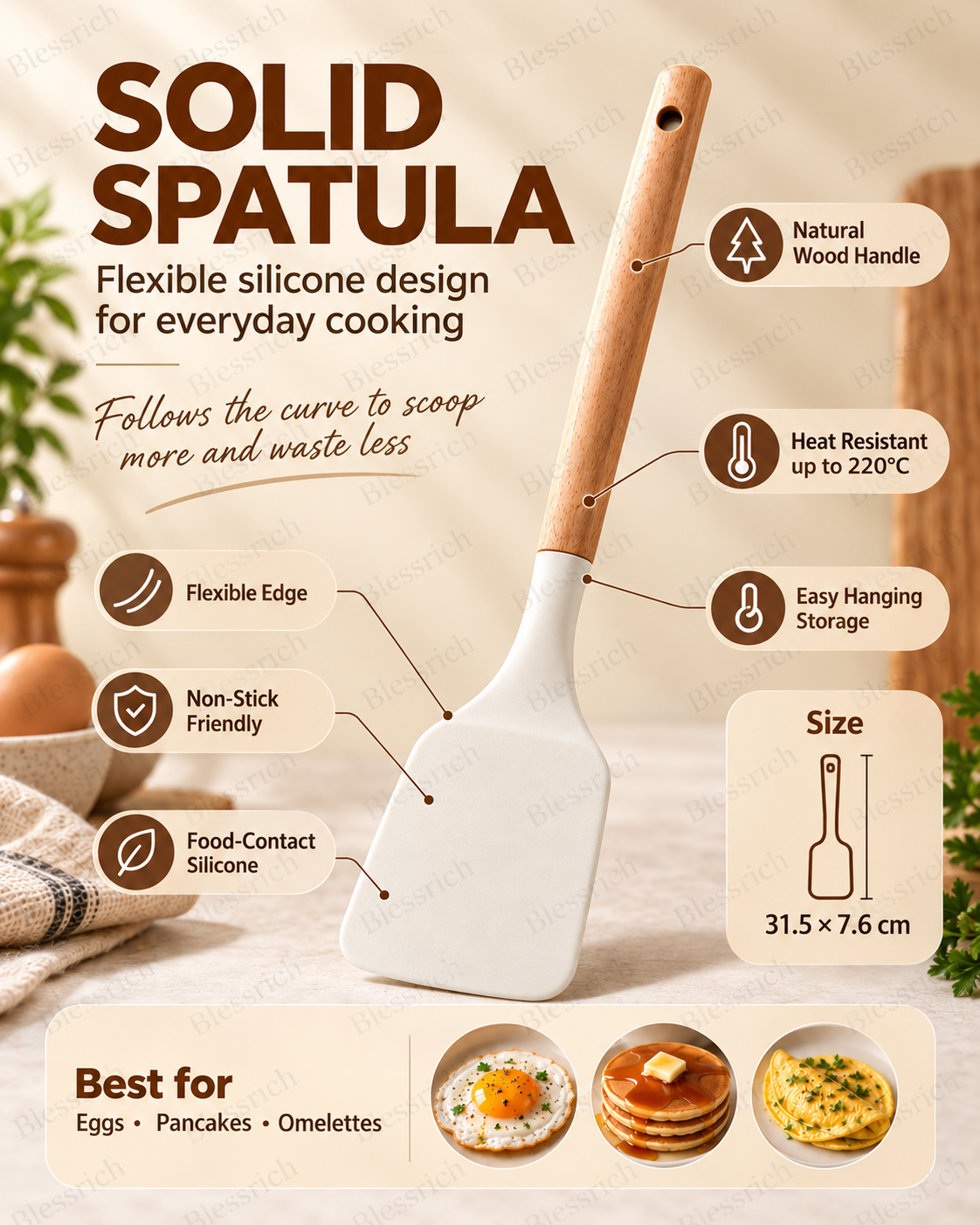 📢🏆Silicone Kitchen Utensils – Choose Your Everyday Essential
