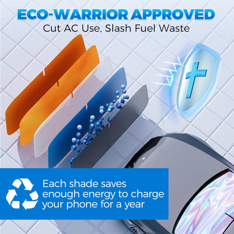 💎 Blocks 99% Heat & UV, Foldable Design for Instant Cool Interior & Dashboard Protection ☀️🚗