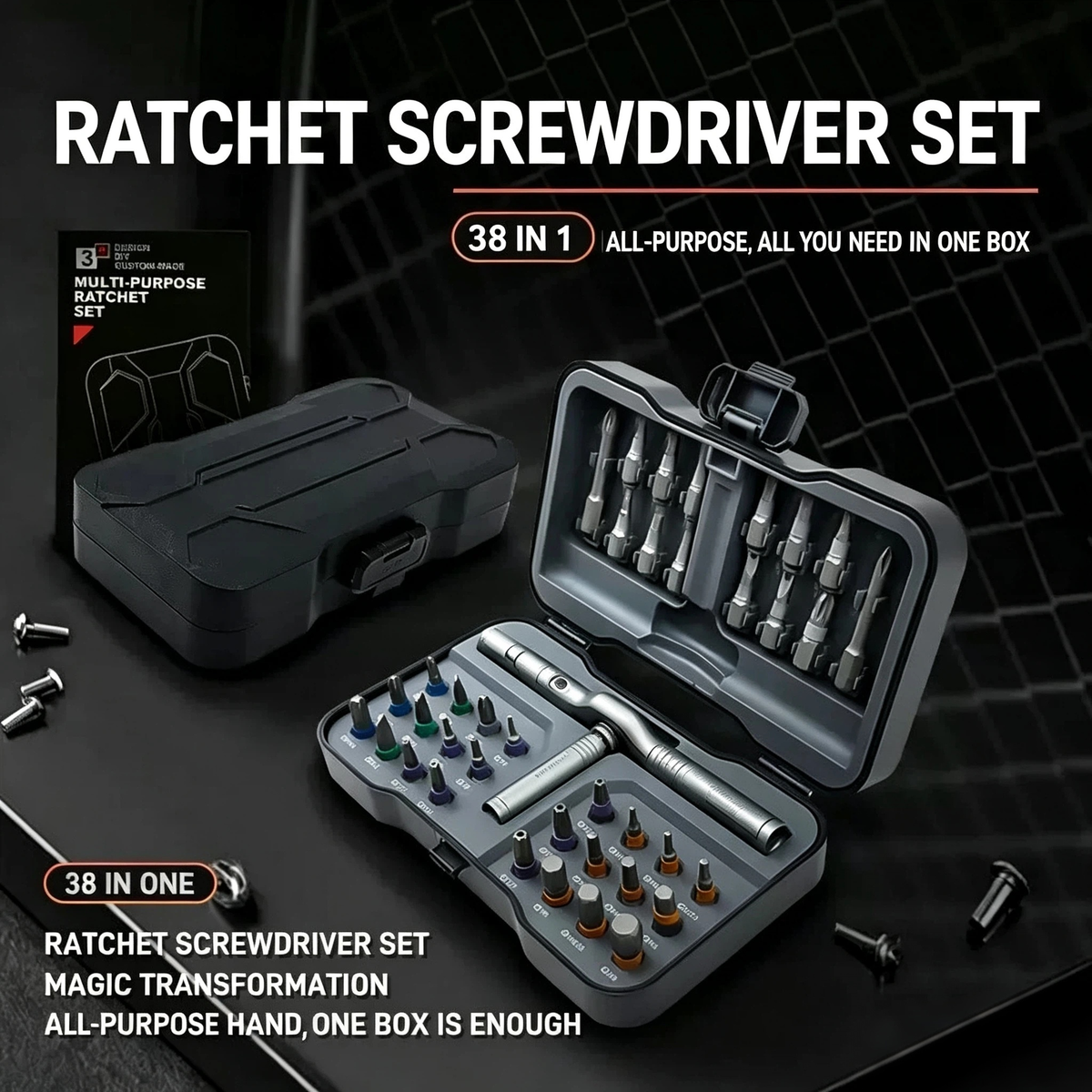 🔩 55% discount 🛠️ 38-in-1 screwdriver set – Magnetic, compact, and portable, ideal for repairs and DIY projects 🔧📦
