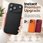 Flagship-Style Leather Texture Phone Case – Premium Camera-Inspired Design, Slim Protective Cover, Stylish Phone Upgrade