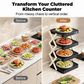 🍽️ 50% OFF NOW! 📦 4-Tier Bowl Storage Rack – Foldable, Stable & Maximizes Your Kitchen Space