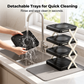 🍽️ 50% OFF NOW! 📦 4-Tier Bowl Storage Rack – Foldable, Stable & Maximizes Your Kitchen Space