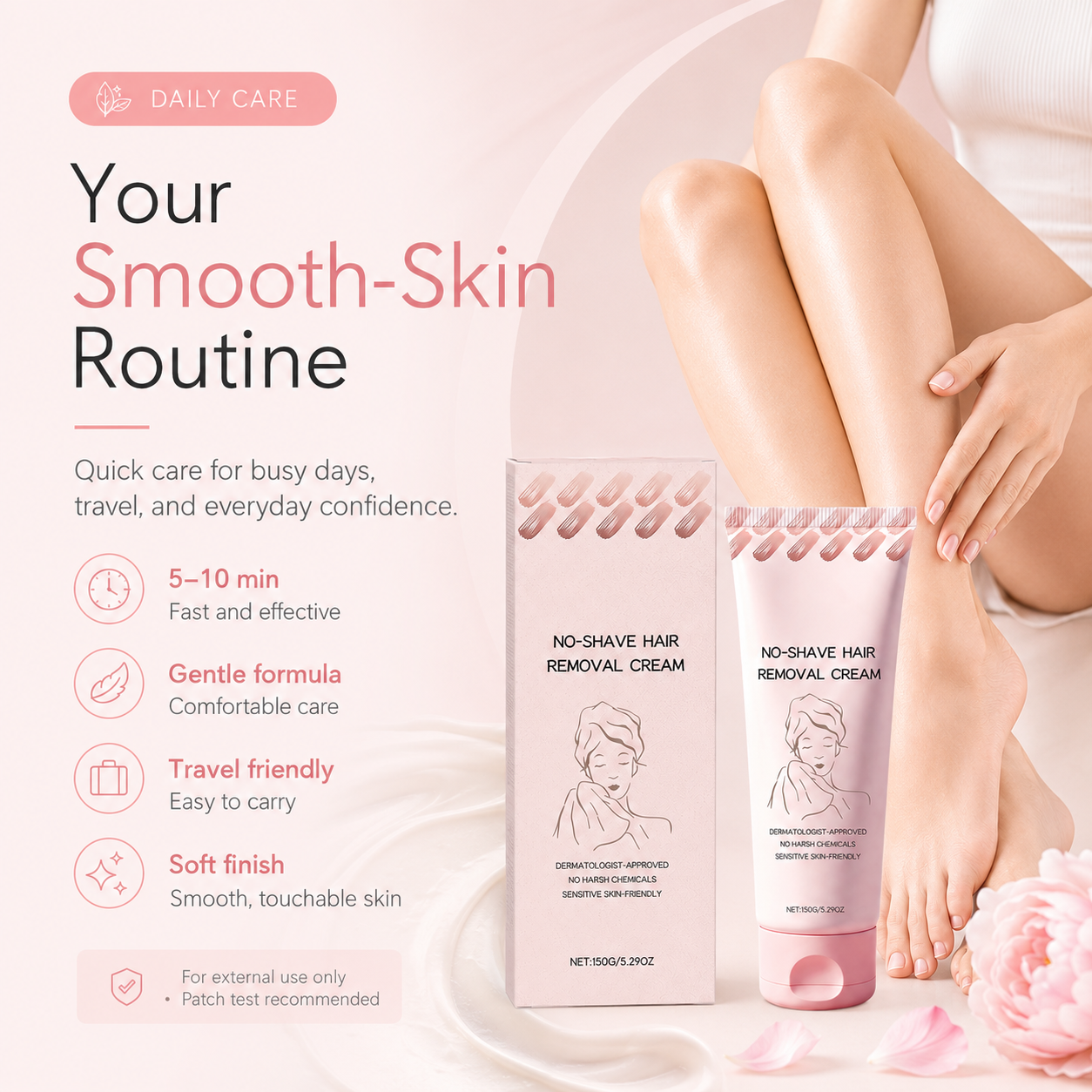 ⏰ SUMMER FLASH SALE – 57% OFF ☀️ Get Baby-Smooth Skin Instantly! Nourishing Depilatory Cream That Gently Removes Hair & Refines Texture. Stock Up Now! 🧴💖