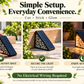 🌙 50% OFF NOW! Solar Motion Sensor Step Lights – Warm Floral Glow Outdoor Stair Lights, Automatic Night Lighting, No Wiring Required for Gardens, Decks & Pathways