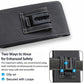 Belt Phone Holder with Magnetic Closure – Sturdy Smartphone Holster with Clip, Belt Loop & Card Slot
