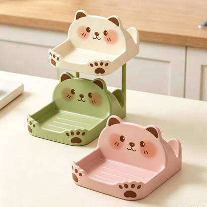 Cute cat-shaped lid holders, made of ceramic-look material