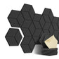 Self-Adhesive Acoustic Panels - Sound Insulating Foam Panels for High-Density Walls, Y-Shaped Liner Design, Flame Retardant, Noise Absorption, Echo Elimination