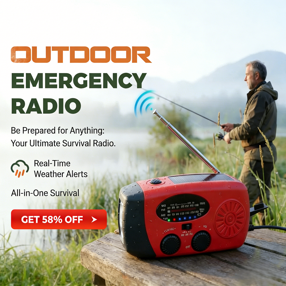 2027 New Arrivals: 50% Off for Limited Time!!!!🔥🔥Multifunctional Portable Solar Emergency Radio💥💥Prepare for war!
