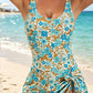 💃Women's One Piece Tummy Control Tie Knot Swimsuit