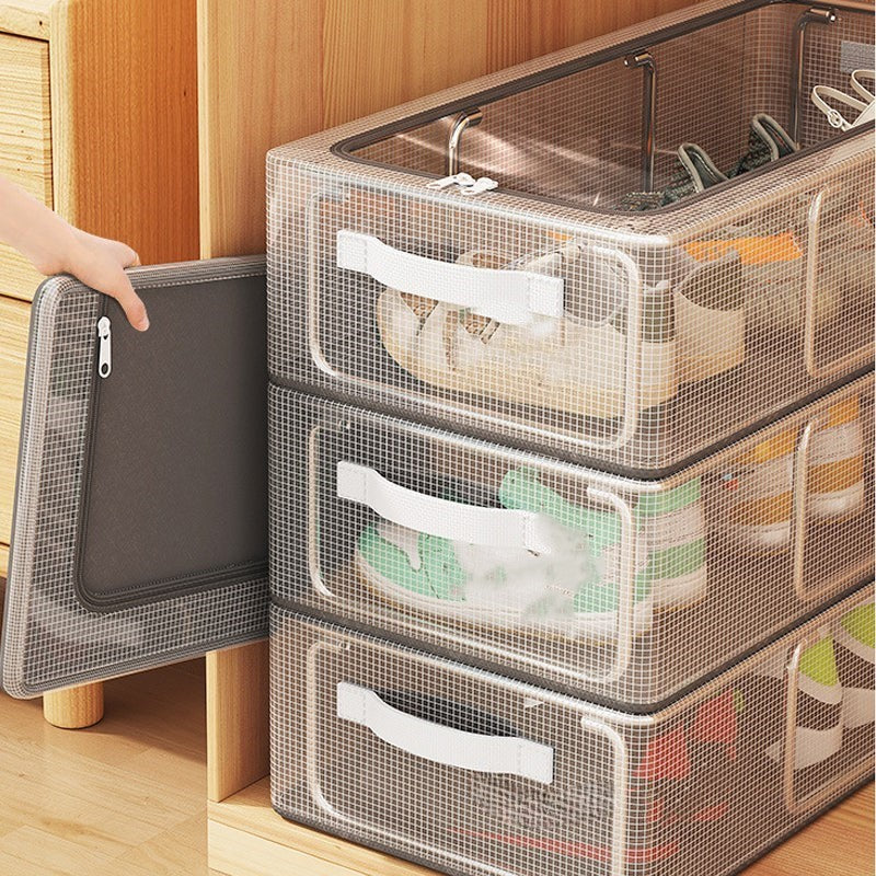 PVC Shoe Storage Box - Waterproof & Foldable