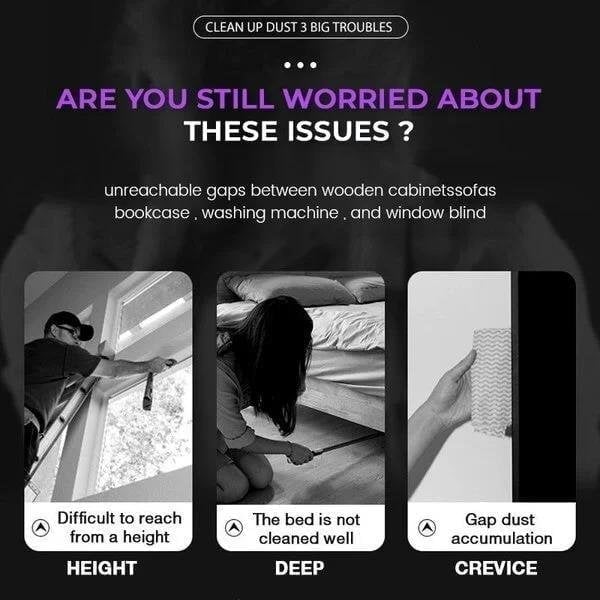 🔥Last day special, 50% off🔥Retractable Gap Dust Cleaner-⚡