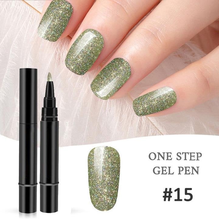 💅 Limited Time Buy 1 Get 1 Free - ＄14.99! ✨One Step Nail Gel Pen🎨Free handheld mini UV nail lamp💡