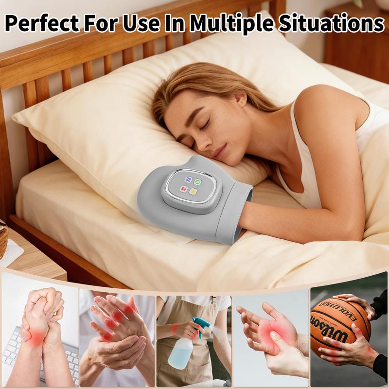 ⏳Time-Limited Special⏰Soothe Tired Hands & Wrists – Air Compression Massager with 3 Modes, 5 Intensities & Auto Timer.