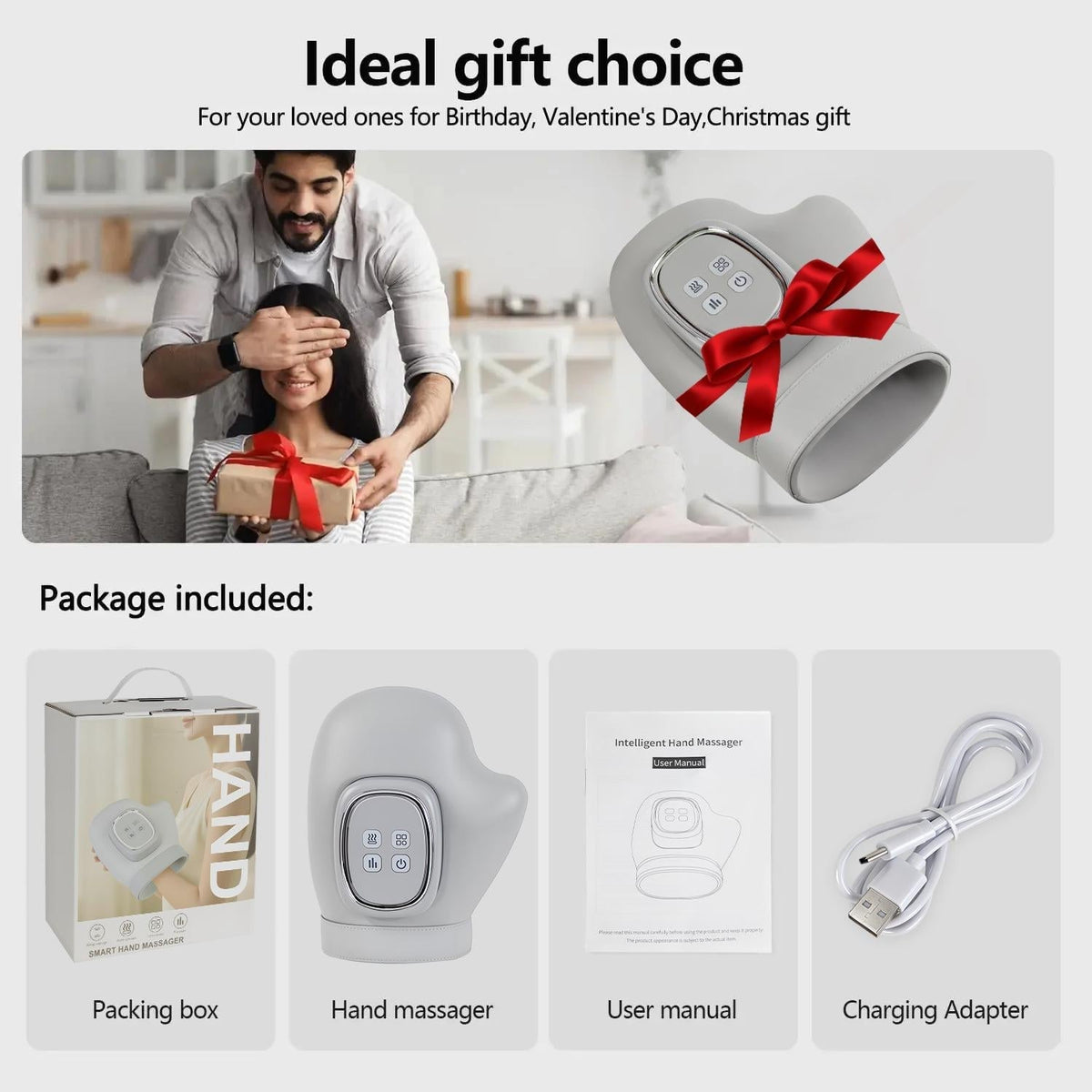 ⏳Time-Limited Special⏰Soothe Tired Hands & Wrists – Air Compression Massager with 3 Modes, 5 Intensities & Auto Timer.