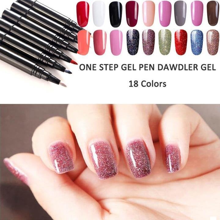 💅 Limited Time Buy 1 Get 1 Free - ＄14.99! ✨One Step Nail Gel Pen🎨Free handheld mini UV nail lamp💡