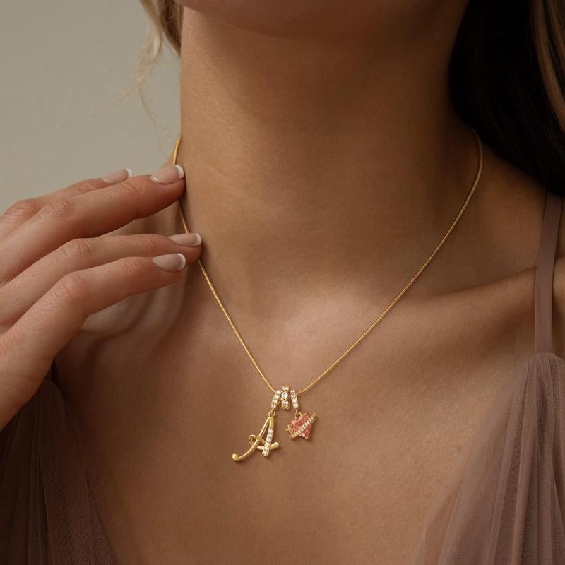 💖 LAST DAY – 75% OFF ✨ 3-layer pendant necklaces with initials A-Z 🎀 | Personalized & elegant