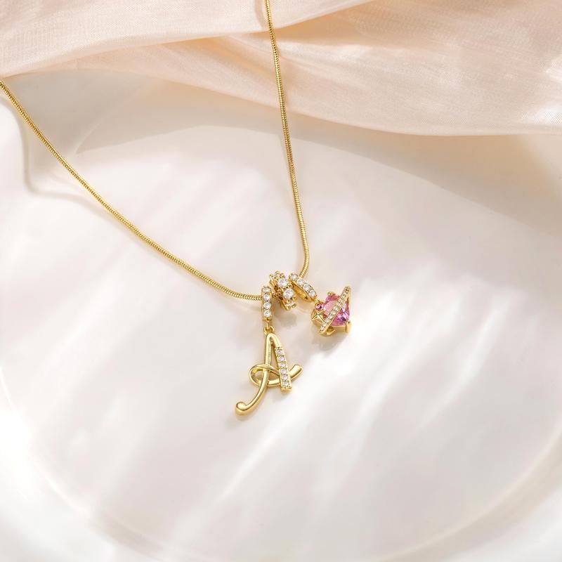 💖 LAST DAY – 75% OFF ✨ 3-layer pendant necklaces with initials A-Z 🎀 | Personalized & elegant