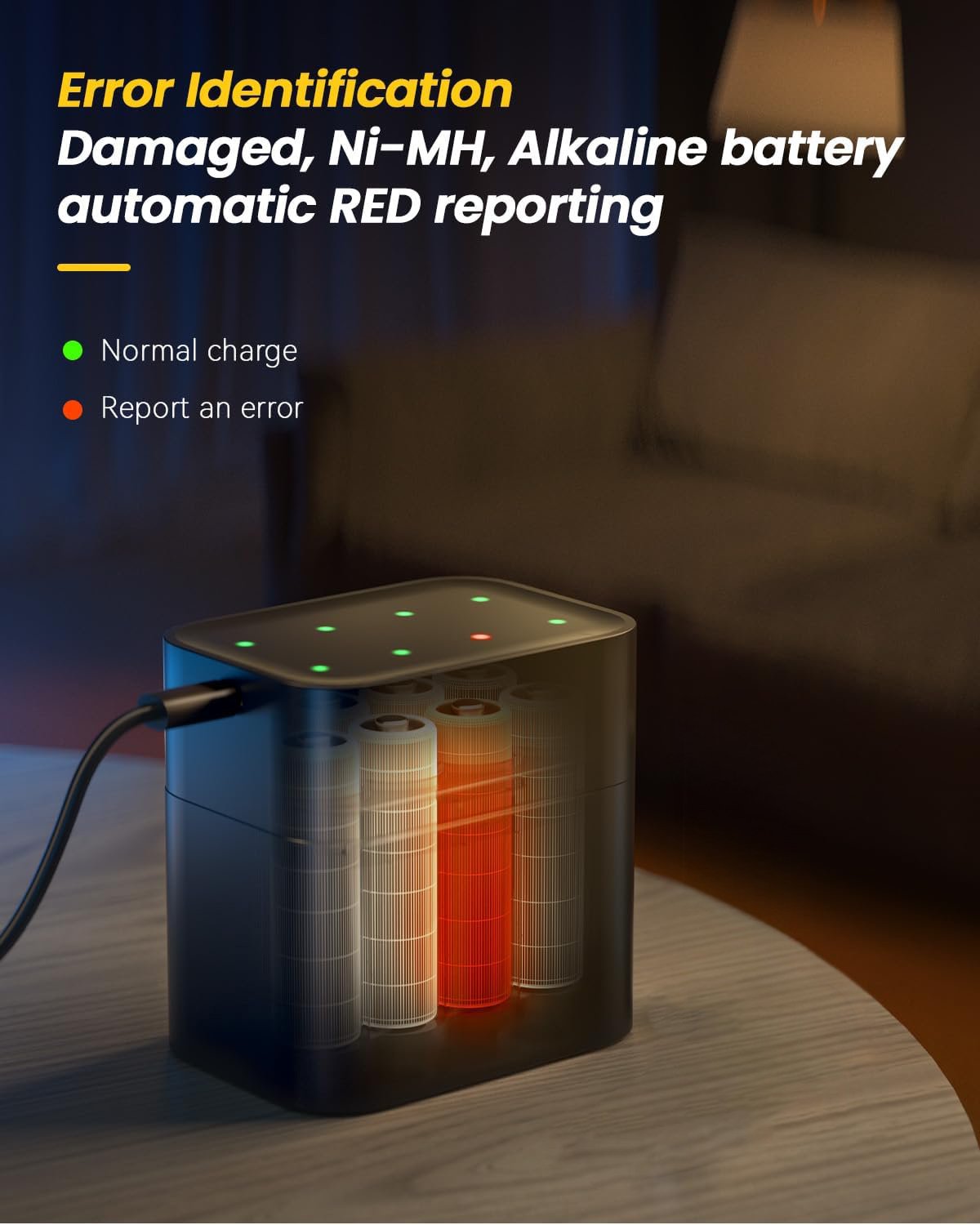 💥🔋Lithium-ion battery with integrated charger💡Overcharge protection