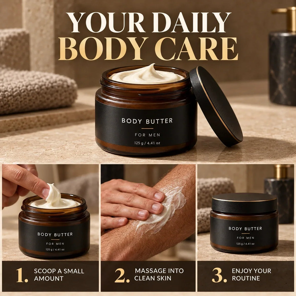 Men's Agarwood Fragrance Body Butter