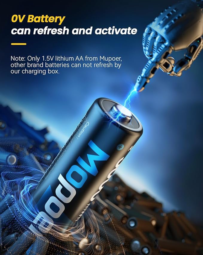 💥🔋Lithium-ion battery with integrated charger💡Overcharge protection