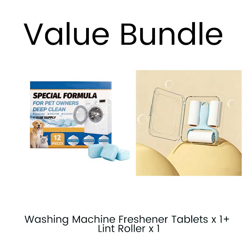 🌞 Spring into Savings: 50% Off🔥Washing Machine Cleaner for Pet Homes - Powerful Dander & Grime Remover | 12 Tablets for Monthly Maintenance