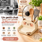 Cute cat-shaped lid holders, made of ceramic-look material