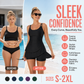👙 LIMITED-TIME 50% OFF! 🌺 Double Strap Ruched Skirted Swimsuit – Tummy Control, Secure Support, Quick-Dry ✨