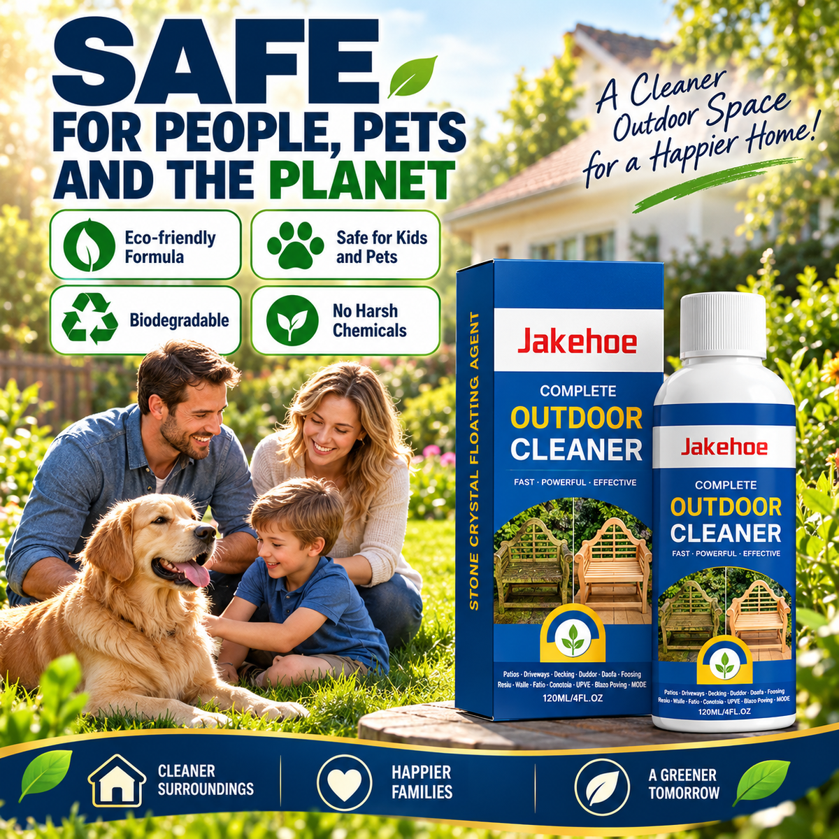 📢50% OFF!🏆Multi-Surface Stone Cleaner – Effectively eliminates moss, black spots, and hard water stains, plus effortlessly handles weeds growing in cracks and joints