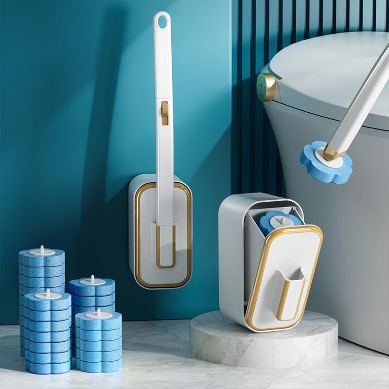 50K+ SOLD!🚽💦Disposable Replacement Wall-Mounted Innovative Toilet Brush Set✨
