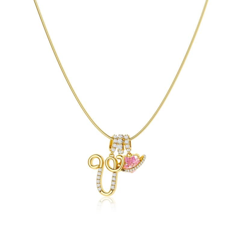 💖 LAST DAY – 75% OFF ✨ 3-layer pendant necklaces with initials A-Z 🎀 | Personalized & elegant