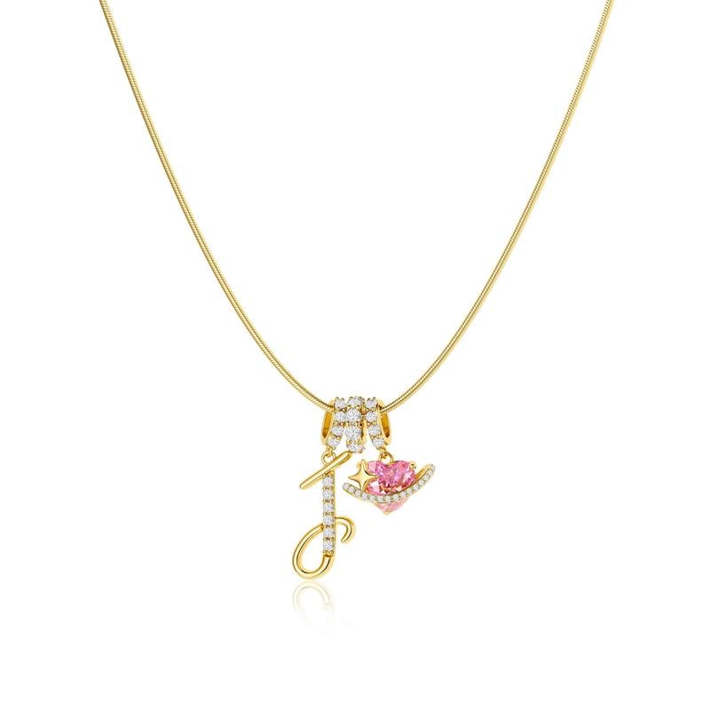 💖 LAST DAY – 75% OFF ✨ 3-layer pendant necklaces with initials A-Z 🎀 | Personalized & elegant