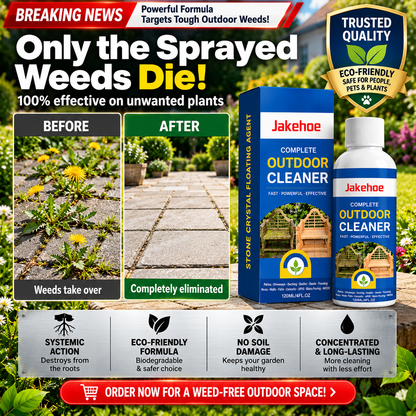 📢50% OFF!🏆Multi-Surface Stone Cleaner – Effectively eliminates moss, black spots, and hard water stains, plus effortlessly handles weeds growing in cracks and joints