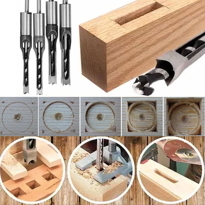 ✨Hot sale-Woodworking Square Hole Drill Bits