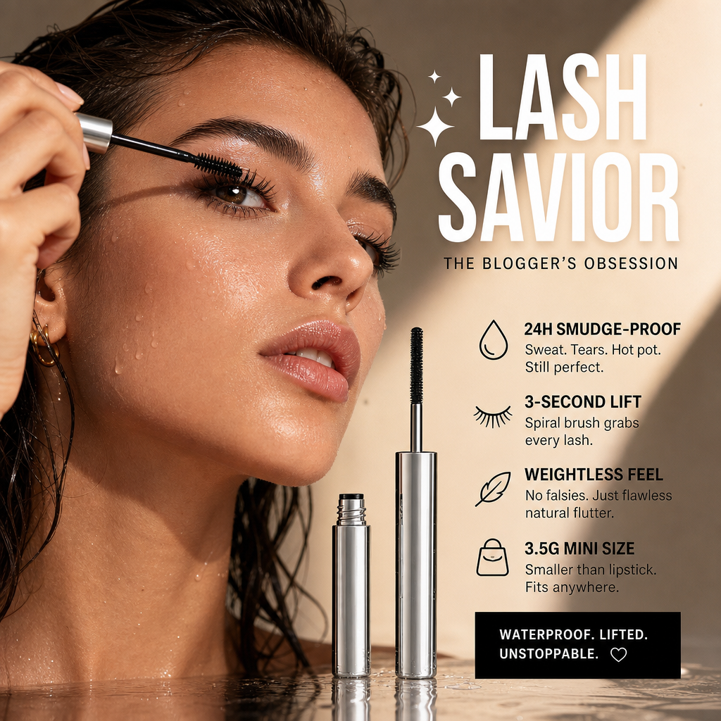 🌟LAST DAY SALE: ONLY 14.99＄!!🎁✨ Waterproof Curling & Lengthening Mascara ✨
