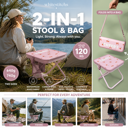 🔥2-in-1 Outdoor Folding Chair & Bag