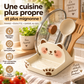 Cute cat-shaped lid holders, made of ceramic-look material