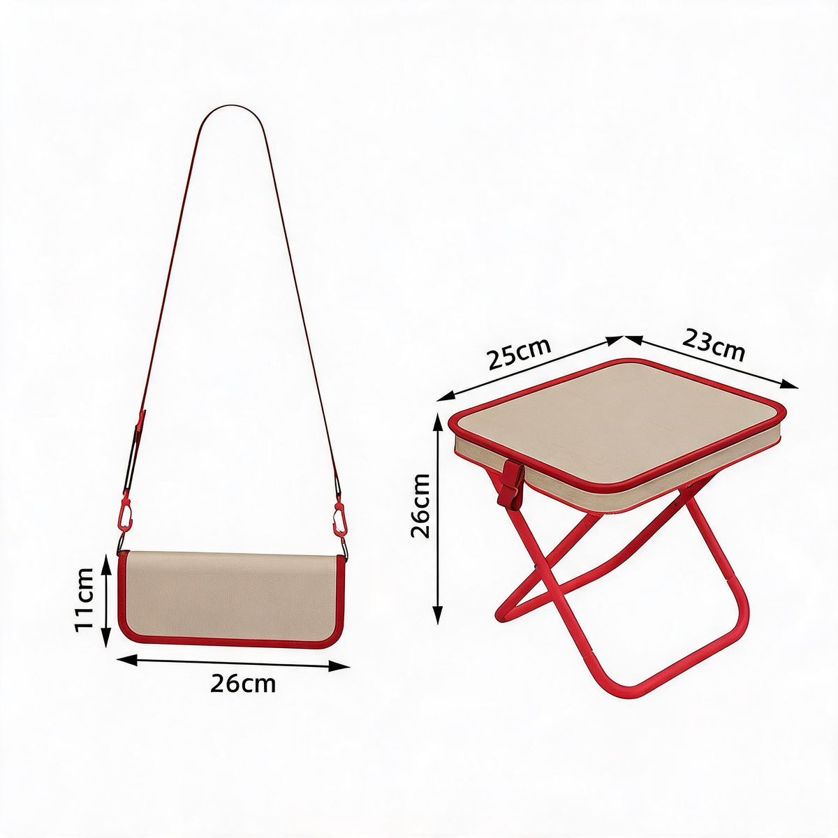 🔥2-in-1 Outdoor Folding Chair & Bag