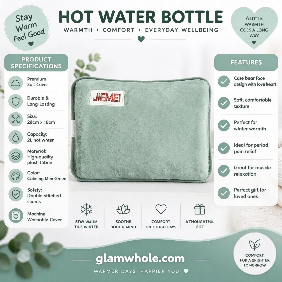 ⏳Last Day Hot Sales - Just ￡7.99🔥Rechargeable hot water bottles, heat packs, explosion-proof heat pads