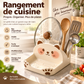Cute cat-shaped lid holders, made of ceramic-look material